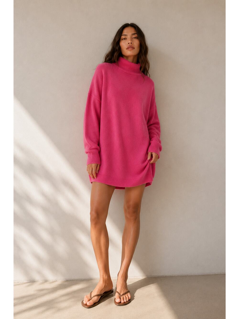 Free People Pink Beachy Boho Oversized Cover Up Coastal Resortwear Preppy-XS/S